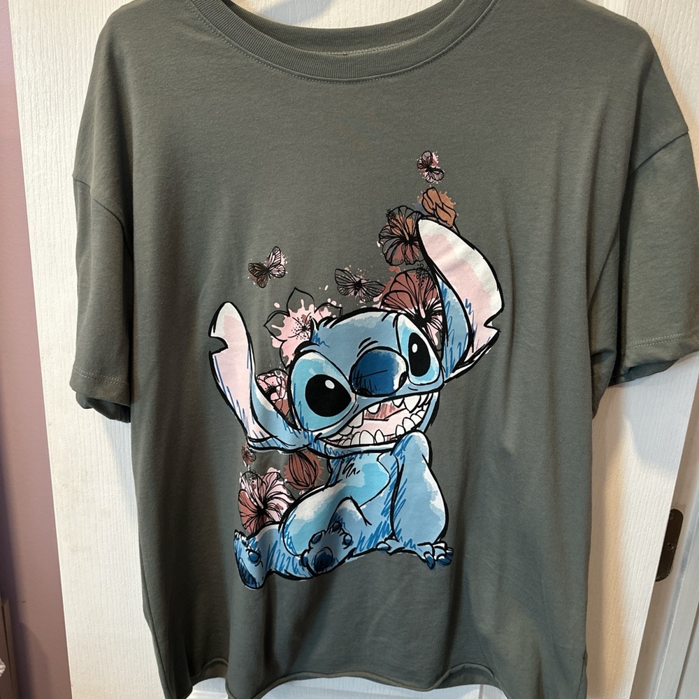 Disney Green Stitch Short Sleeve Tee
